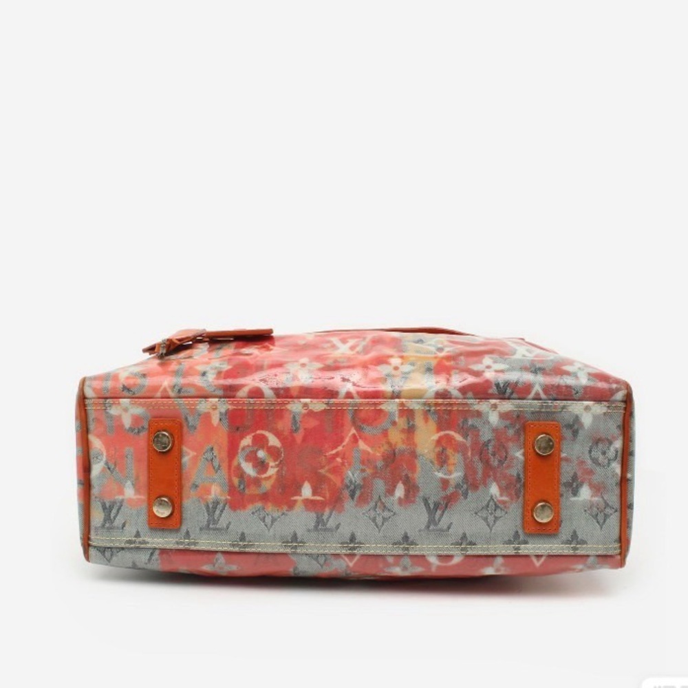 LOUIS VUITTON Travel Richard Prince Pink Denim Weekender PM Bag Luggage - Picture 4 of 8